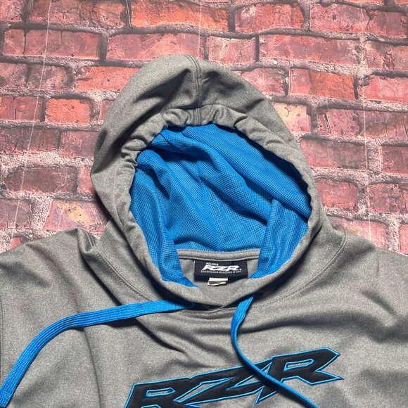 Polaris Vapor RZR Embroidered Logo ATV UTV Hoodie Sweatshirt Men Sz L Y2K - Picture 5 of 7